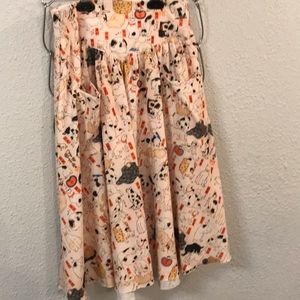 Blackmilk Limited Kuniyoshi Cats Yoke Midi Skirt S